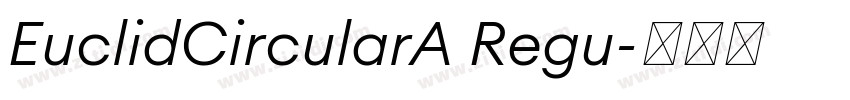 EuclidCircularA Regu字体转换